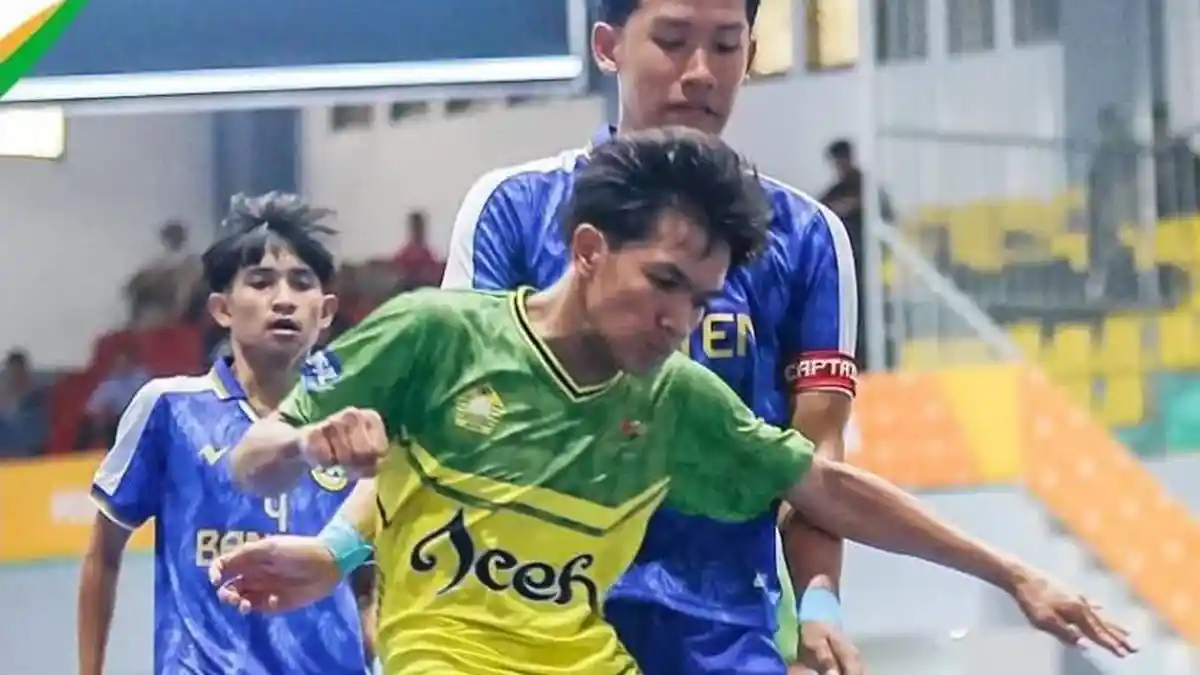 Banten Pastikan Lolos Babak Penyisihan Grup Futsal Putra setelah Menang 5-2 atas Aceh