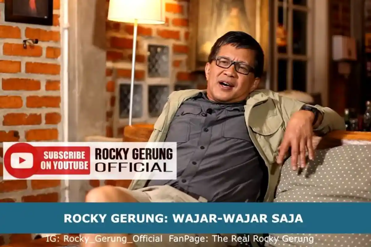 Rocky Gerung Sebut Pemerintah Panik Gara-gara Virus Corona: Membayangkan Pemasukan