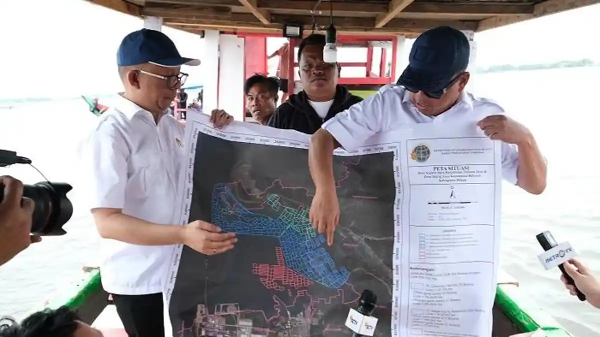 Nusron Ungkap Ada Manipulasi Data SHM Pagar Laut di Bekasi