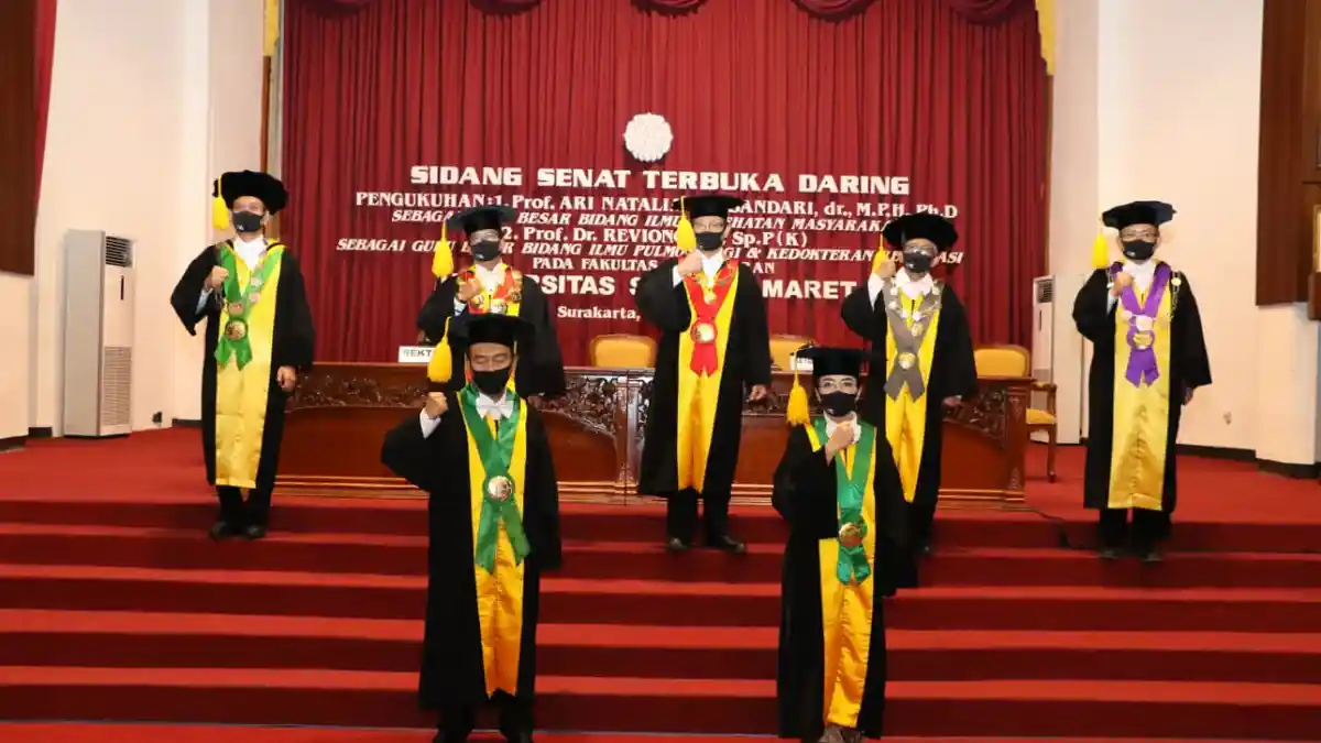UNS Solo Kukuhkan Dua Guru Besar Baru via Daring