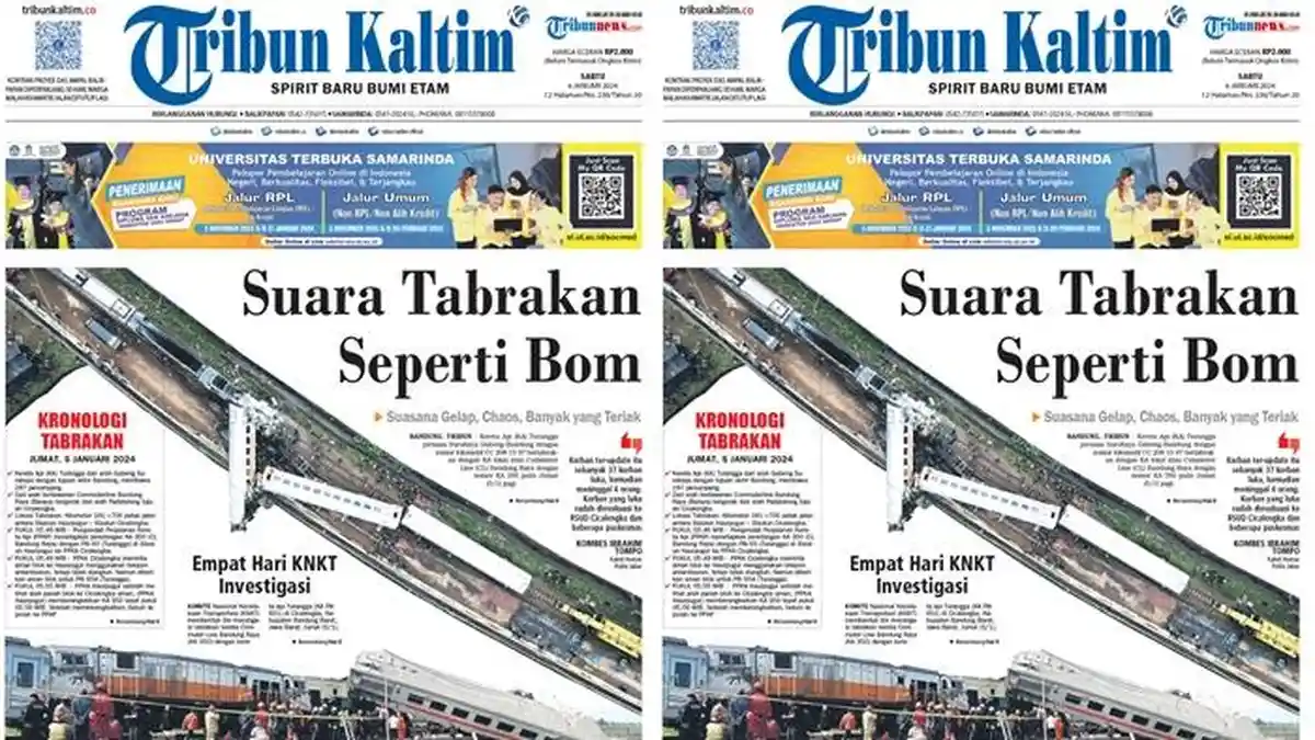 Kecelakaan Kereta Api Turangga vs KA Bandung Raya, Suara Tabrakan Seperti Bom