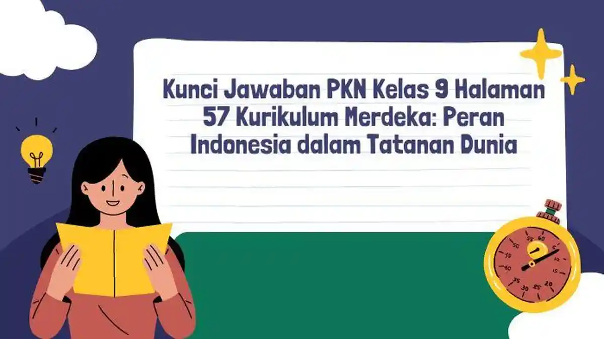 Kunci Jawaban PKN Kelas 9 Halaman 57 Kurikulum Merdeka: Peran Indonesia ...