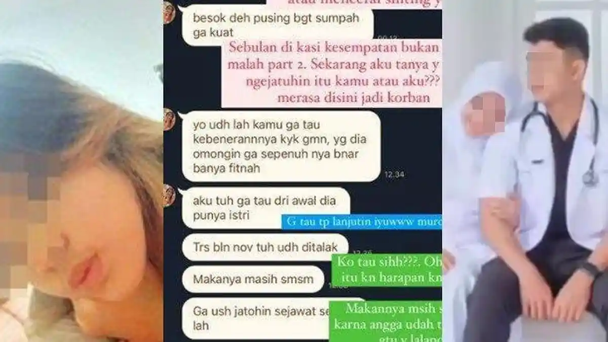 'Saya Cuma Korban' Dokter Selingkuhan Koas Minta Istri Sah Hapus Bukti Chat, Labrak Mantan Pacar