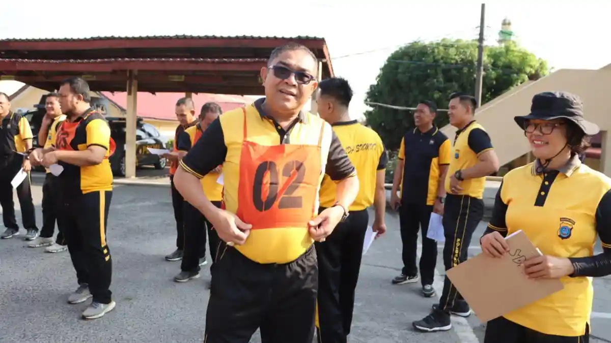 Tingkatkan Kebugaran Fisik, Polres Labuhanbatu Gelar Kegiatan Kesamaptaan Jasmani Berkala