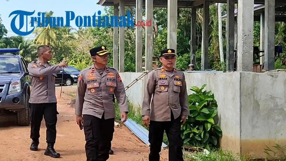 Wakapolres Mempawah Tinjau Progres Pembangunan Gedung Baru Polsek Mempawah Timur