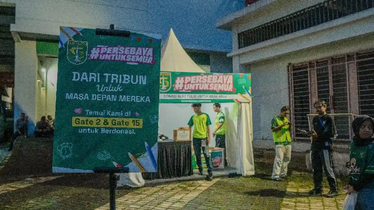 Puluhan Ribu Paket Alat Tulis Terkumpul dari Gerakan Donasi Persebaya untuk Semua