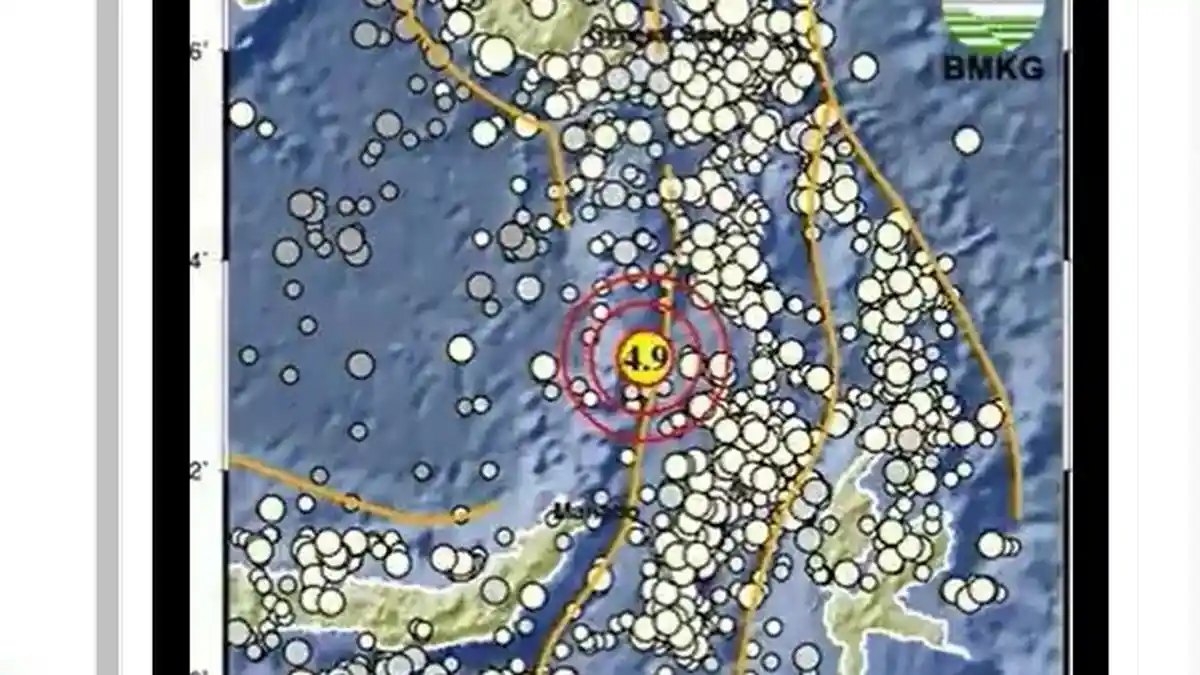 Gempa Bumi Magnitudo 4.9 Terjadi Pagi Ini Rabu 11 Oktober 2023, Info BMKG : Berjarak 61 Kilometer