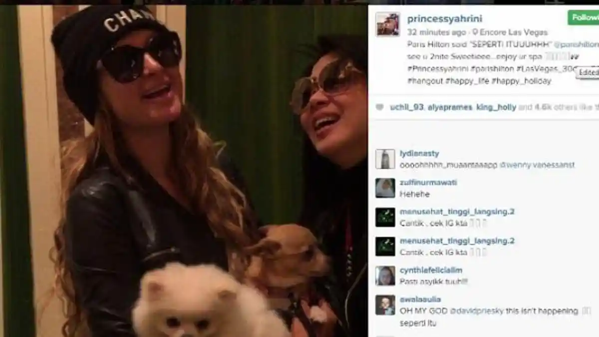 Syahrini Ajari Paris Hilton Ngomong 'Seperti Ituh'
