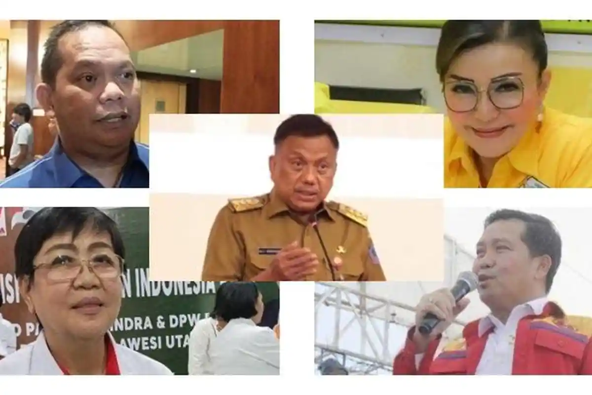 Pilgub Sulawesi Utara 2024, Ini Kandidat Calon dari PDIP, Gerindra, Demokrat dan Partai Golkar