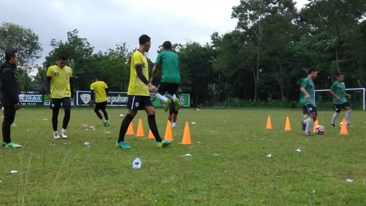 Jelang Laga Persahabatan Kontra PSIS, Skuat PSS Digenjit di Latihan Sore Ini