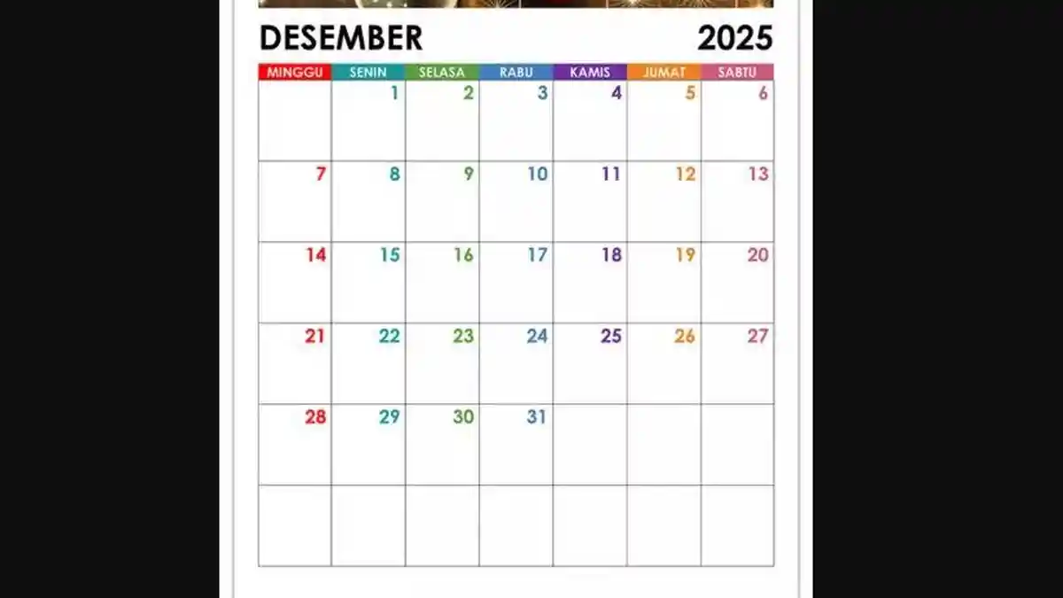 Cek Libur Nasional, Cuti Bersama dan Long Weekend Desember 2025