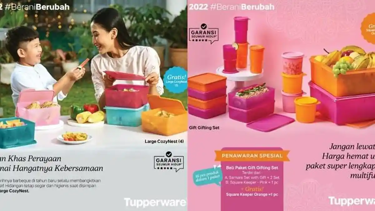 Promo Tupperware di Awal Bulan Desember 2022, Beli 4 Large CozyNest ...