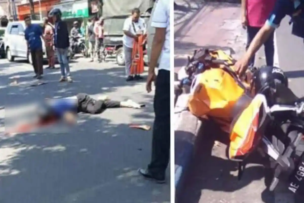 Mahasiswa Bermotor Honda CBR 250 Tewas Usai Tabrak Mobil di Madiun