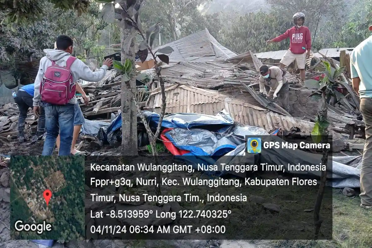 Gunung Lewotobi Laki-Laki di Flores Timur Meletus, Pusat Vulkanologi Keluarkan Imbauan