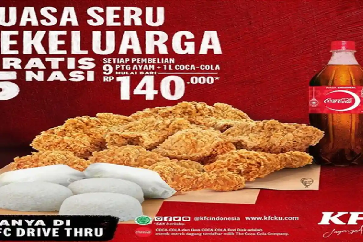 Promo KFC Buka Puasa Seru Sekeluarga Mulai Dari Rp59 ribuan, Langsung Puas