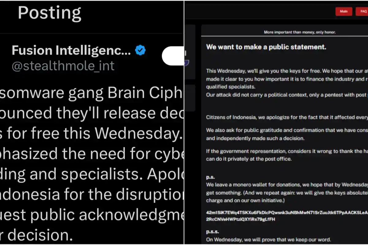 Mengklaim Sebagai Peretas Server PDN, Pelaku Minta Maaf dan Janji Pulihkan Rabu Esok