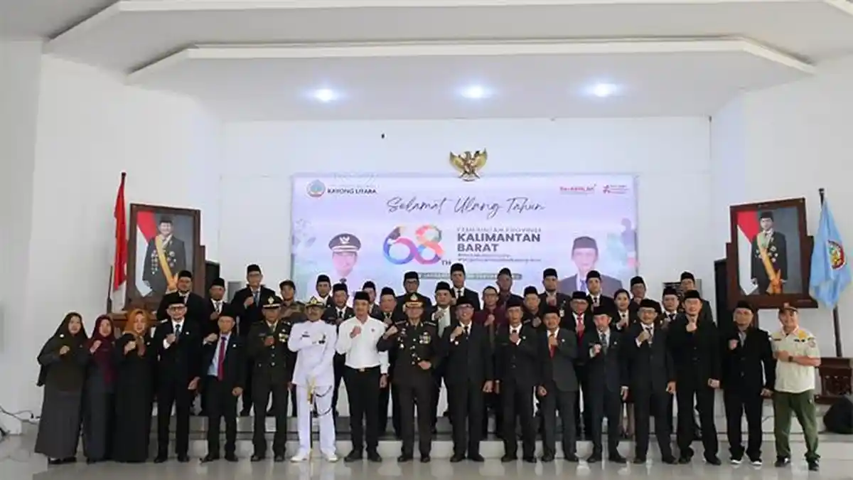 Pemkab Kayong Utara Gelar Upacara Peringatan HUT ke 68 Pemprov Kalbar Secara Sederhana