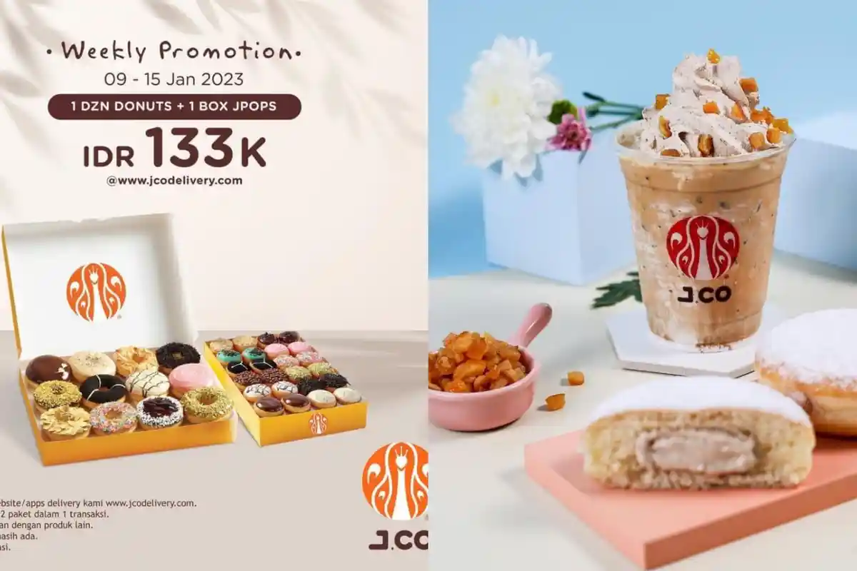 Promo J.CO 11-15 Januari 2023, Dapatkan 1 Kotak JPop dan 12 Donut dengan Harga Spesial