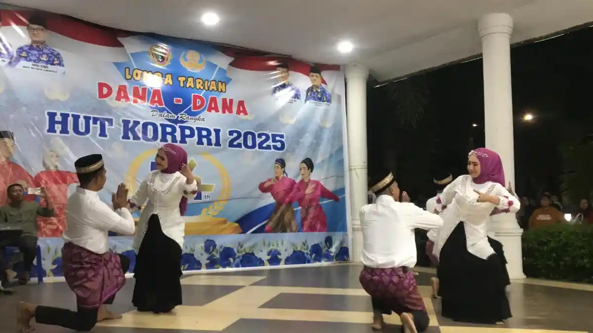 Meriahnya Lomba Tarian Dana-dana Korpri Fest 2025 di Kota Gorontalo