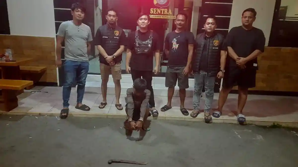 Aniaya Pacar Sendiri dan Ancam Membunuhnya Pakai Golok, Pemuda Ini Ditangkap Polisi