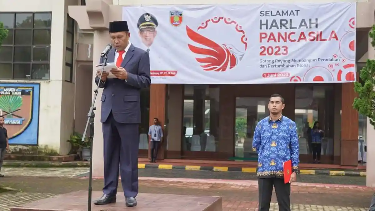 Pimpin Upacara Hari Lahir Pancasila, Rakib Sahubawa: Gotong royong ...