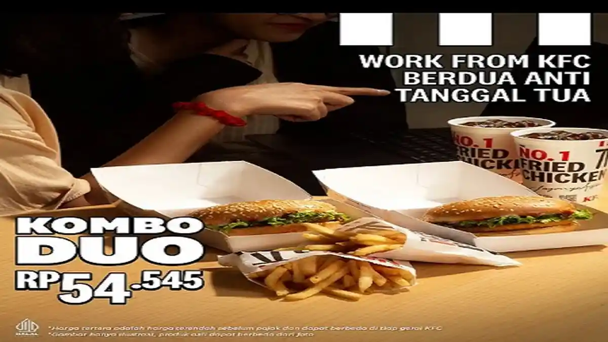 Promo KFC Hari Ini, Kombo Duo Burger Bikin Kamu Makin Semangat, Dobel Cripsy Burger Cuma Rp 54.545