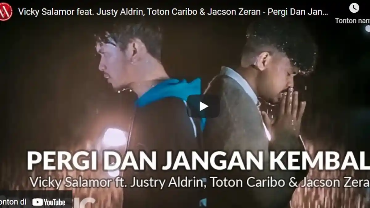 Chord Kunci Gitar dan Lirik Pergi Dan Jangan Kembali Vicky Salamor ft Justy Aldrin Toton Caribo