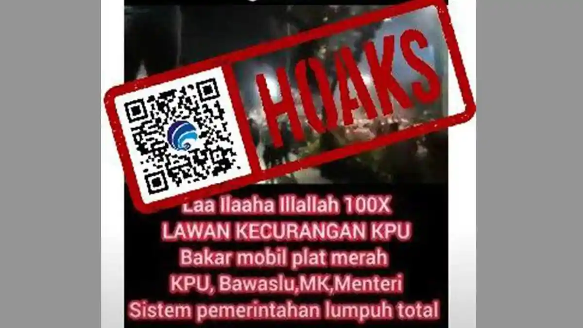 HOAX! Kantor KPU dan Kementerian di Jakarta Dibakar