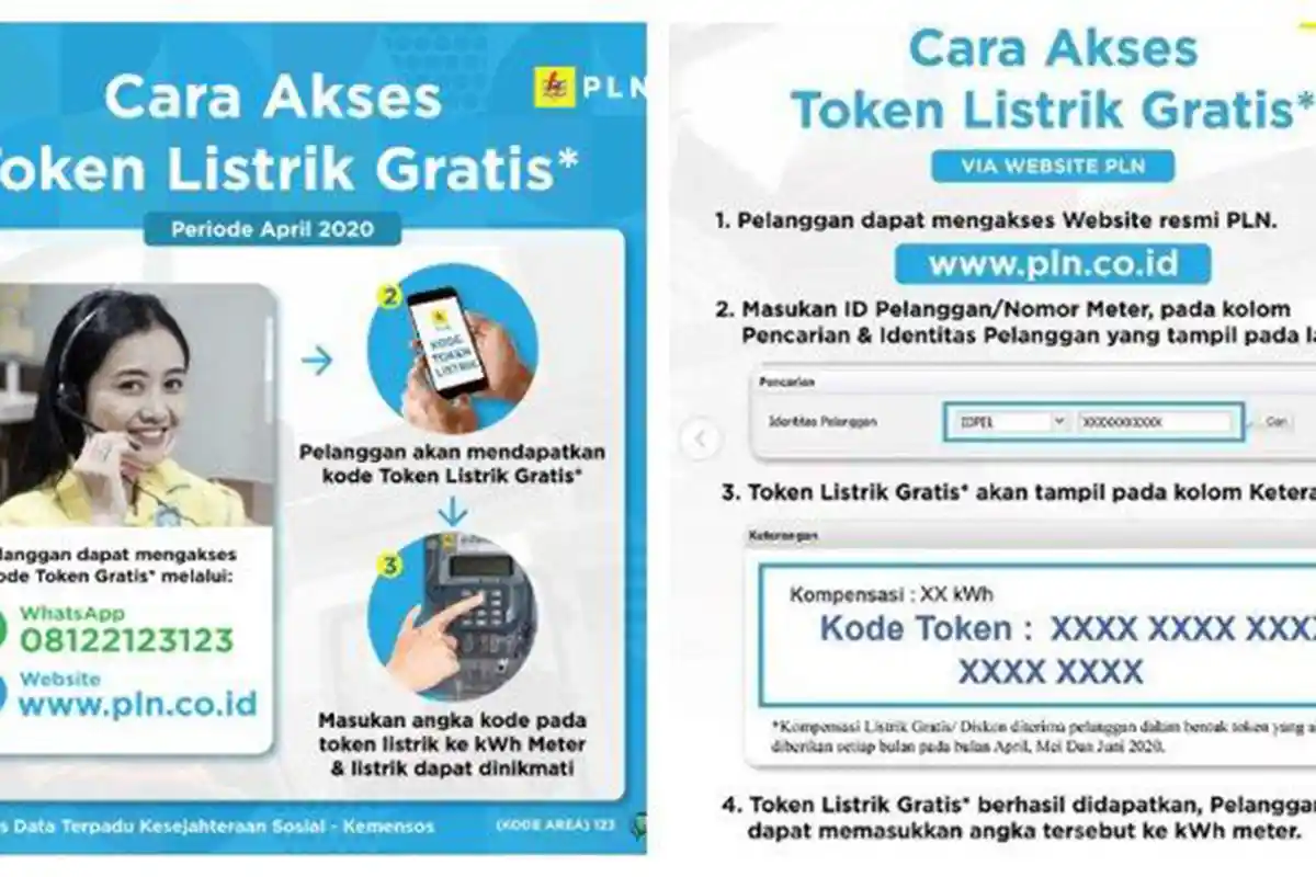 KLAIM Mudah Token Listrik Gratis PLN Mei 2020 - CHAT WA 08122-123-123 atau LOGIN www.pln.co.id