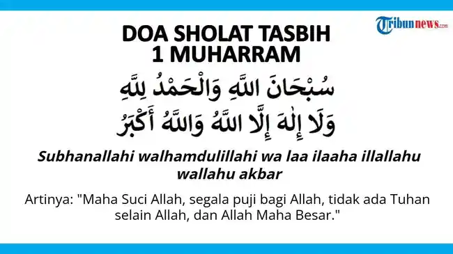 Doa Sholat Tasbih 1 Muharram, Amalan Pembuka Tahun Baru Islam yang Penuh Berkah