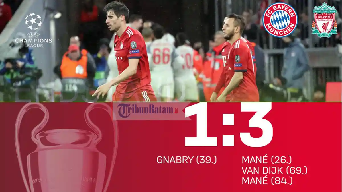 Video Cuplikan Gol dan Highlight Bayern Muenchen vs Liverpool, Gol Sadio Mane Bungkam Allianz Arena