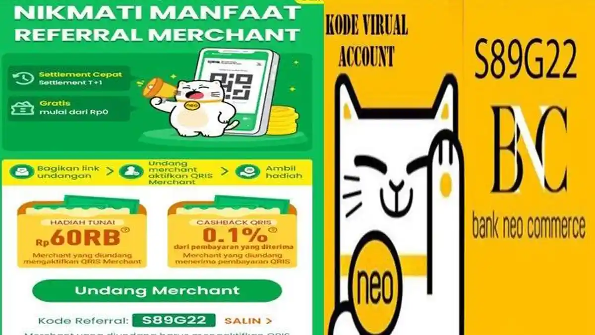 MANFAAT Kode Referral NeoBank Terbaru, Penghasil Bonus Lebih Besar Jangan Lewatkan !