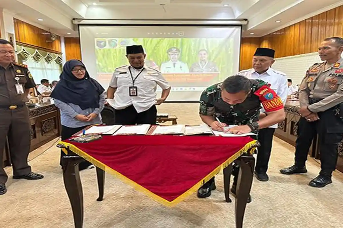 DPKPP Kabupaten Mempawah Teken Kerjasama dengan Kodim 1201/Mph, Perihal Optimalisasi Lahan Rawa