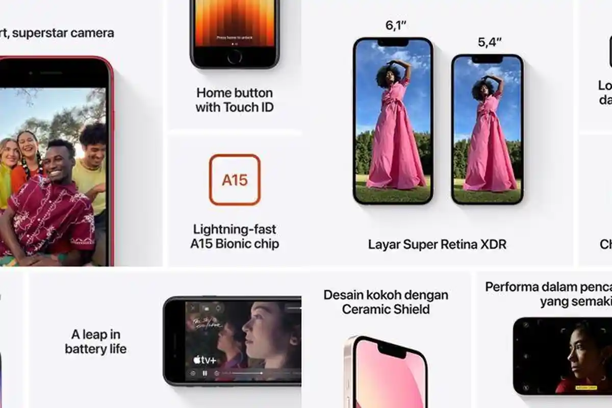 Pilih iPhone 13 RAM 256 GB atau iPhone SE 3 RAM 128GB, Harga HP iPhone 13 Setara dengan iPhone SE 3