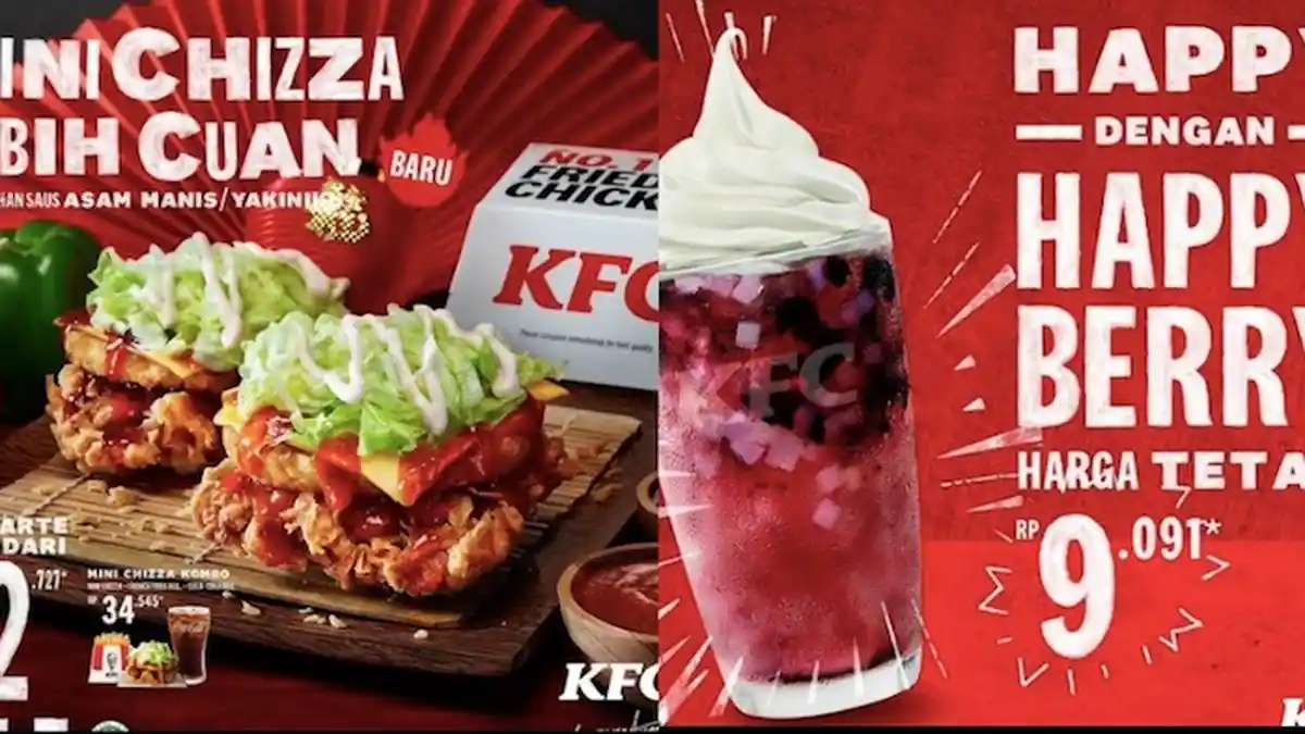 Promo KFC Terbaru Dapatkan Menu Imlek Mulai Rp 22.000 Hingga Minuman Berry Float