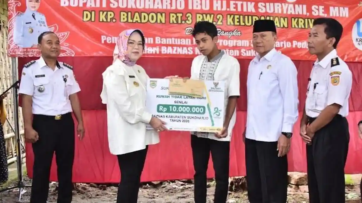 27 Warga Kurang Mampu di Sukoharjo Terima Bantuan RTLH, Bupati Etik Suryani Pastikan Tepat Sasaran