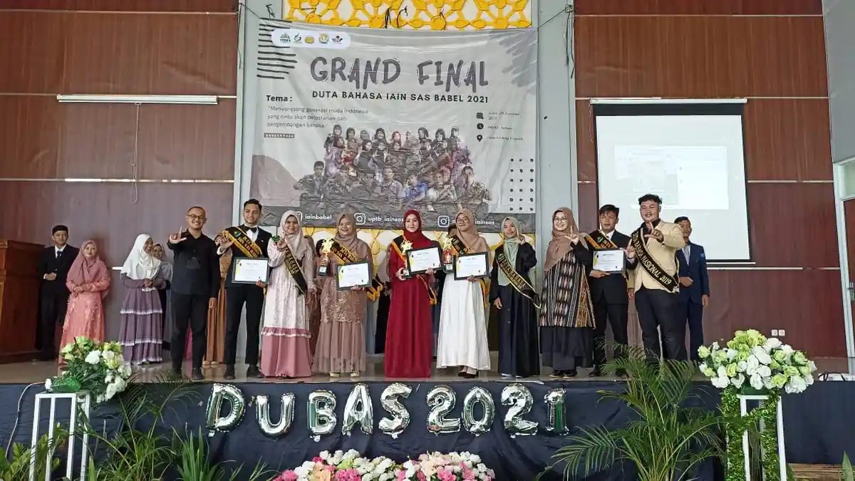 UPTB Menggelar Pemilihan Duta Bahasa IAIN SAS Bangka Belitung  2021