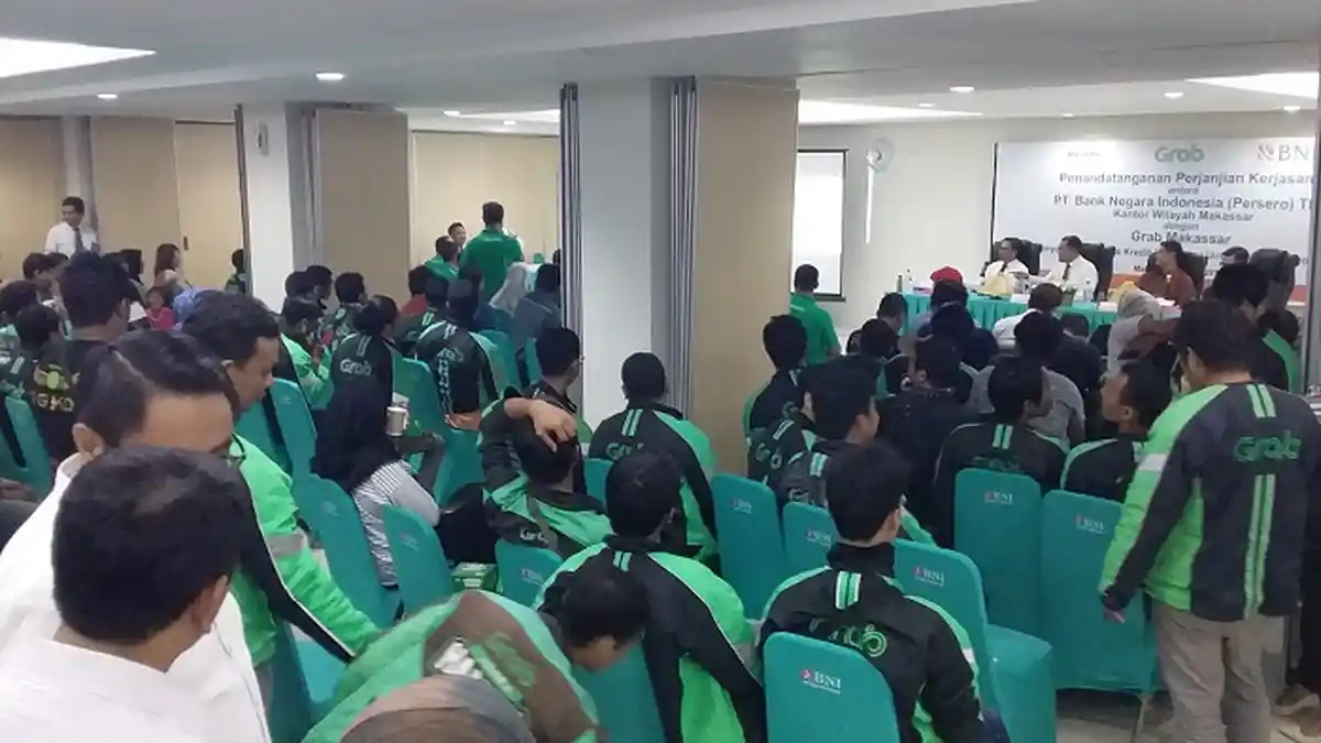 Driver Grab 'Serbu' BNI Kanwil Makassar, Ada Apa?