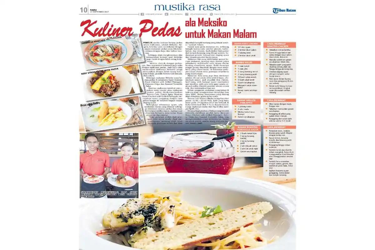 Jangan Sampai Tak Coba! Kuliner Pedas ala Meksiko di Tavern Cafe