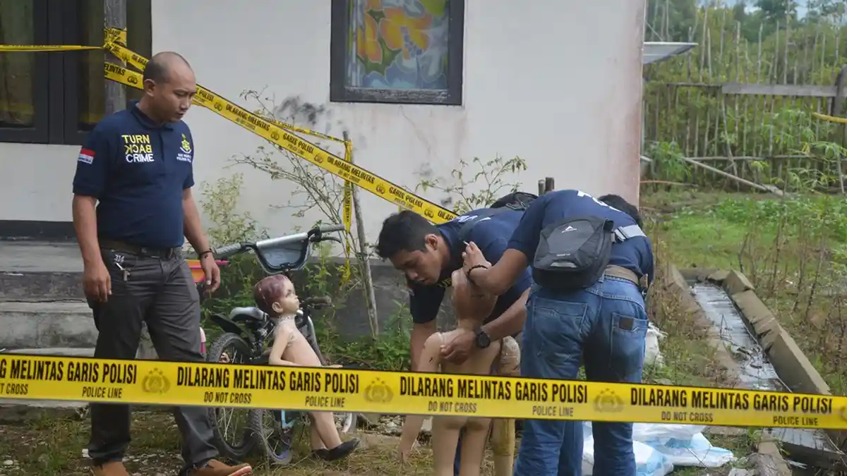 Polres Melawi Gelar Rekontruksi Kasus Brigadir Petrus Bakus