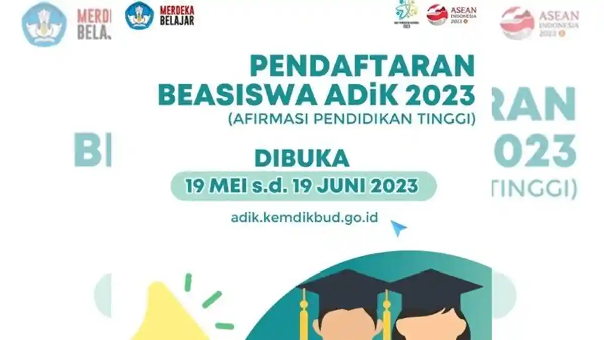 Sudah Dibuka, Ini Syarat dan Cara Mendaftar Program Beasiswa ADiK Tahun 2023