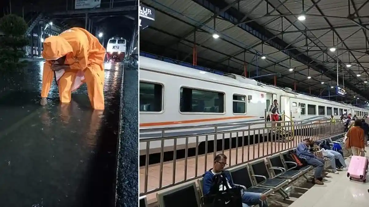 Dampak Banjir Semarang: Perjalanan 4 Kereta Api Dibatalkan, 12 KA Dialihkan ke Jalur Selatan