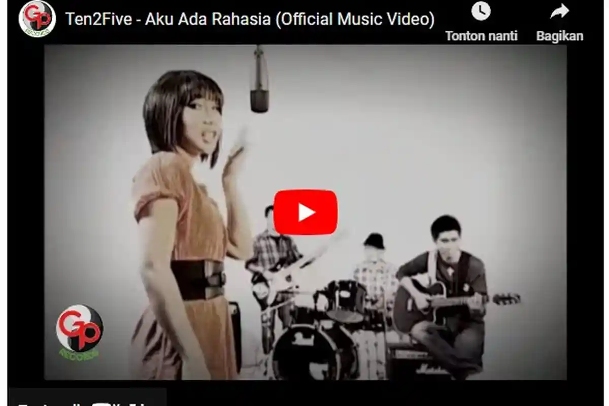 Chord Kunci Gitar Aku Ada Rahasia Ten 2 Five