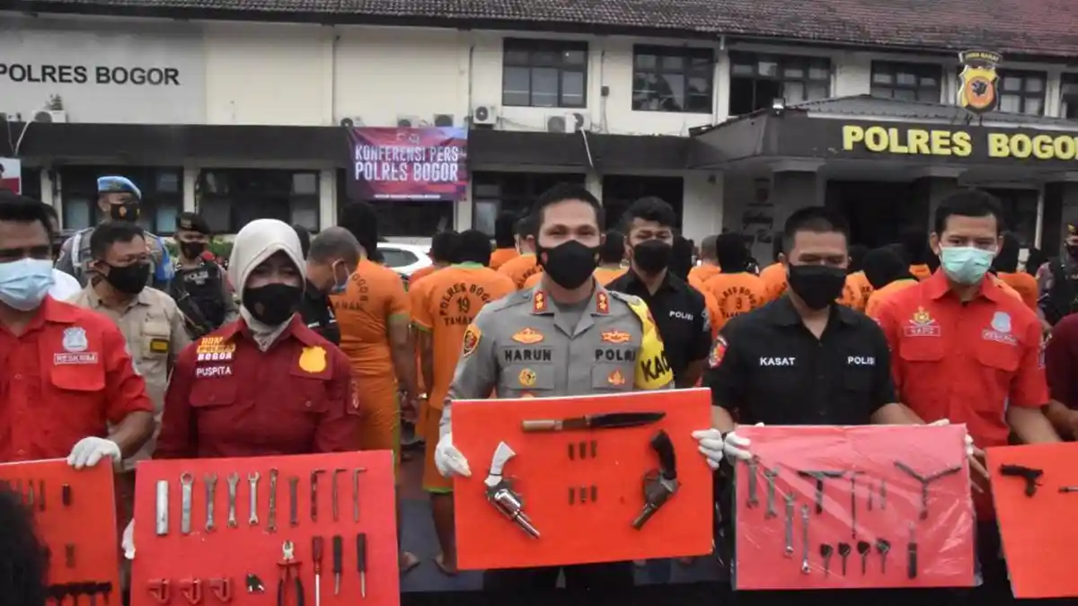 Anda Kehilangan Kendaraan? Bisa Cek di Polres Bogor, Ada 134 Unit Hasil Curian yang Diamankan