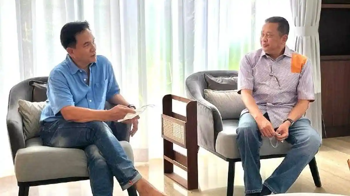 Bertemu Yusril Ihza Mahendra, Ketua MPR RI Bamsoet Tegaskan PPHN Butuh Payung Hukum yang Kuat