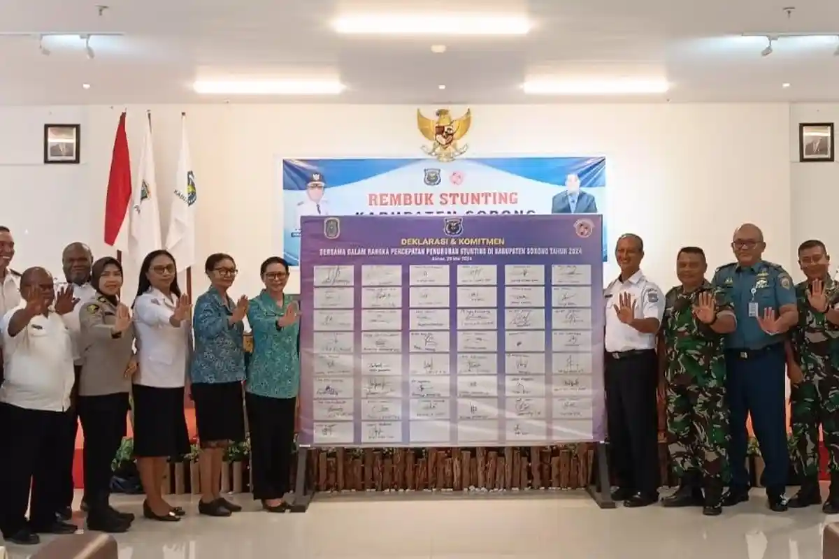 Pemkab Sorong Targetkan Angka Stunting Turun 14 Persen di 2024
