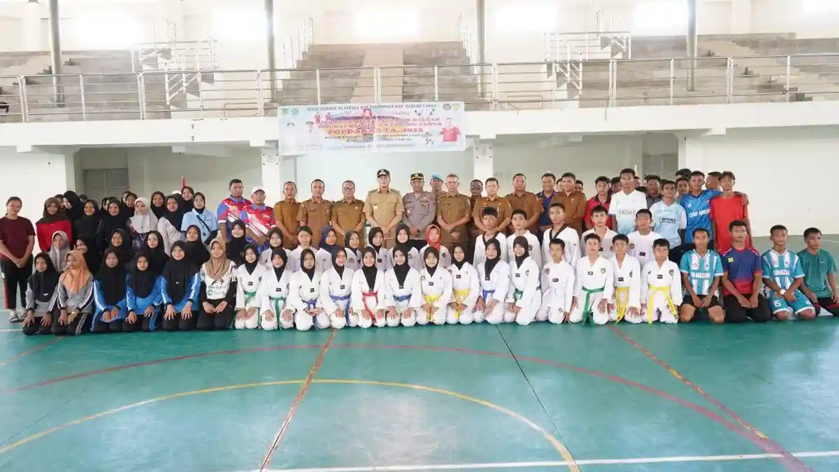 Polres Padanglawas Hadiri Pembukaan Popdakab 2025 HUT Kabupaten Palas