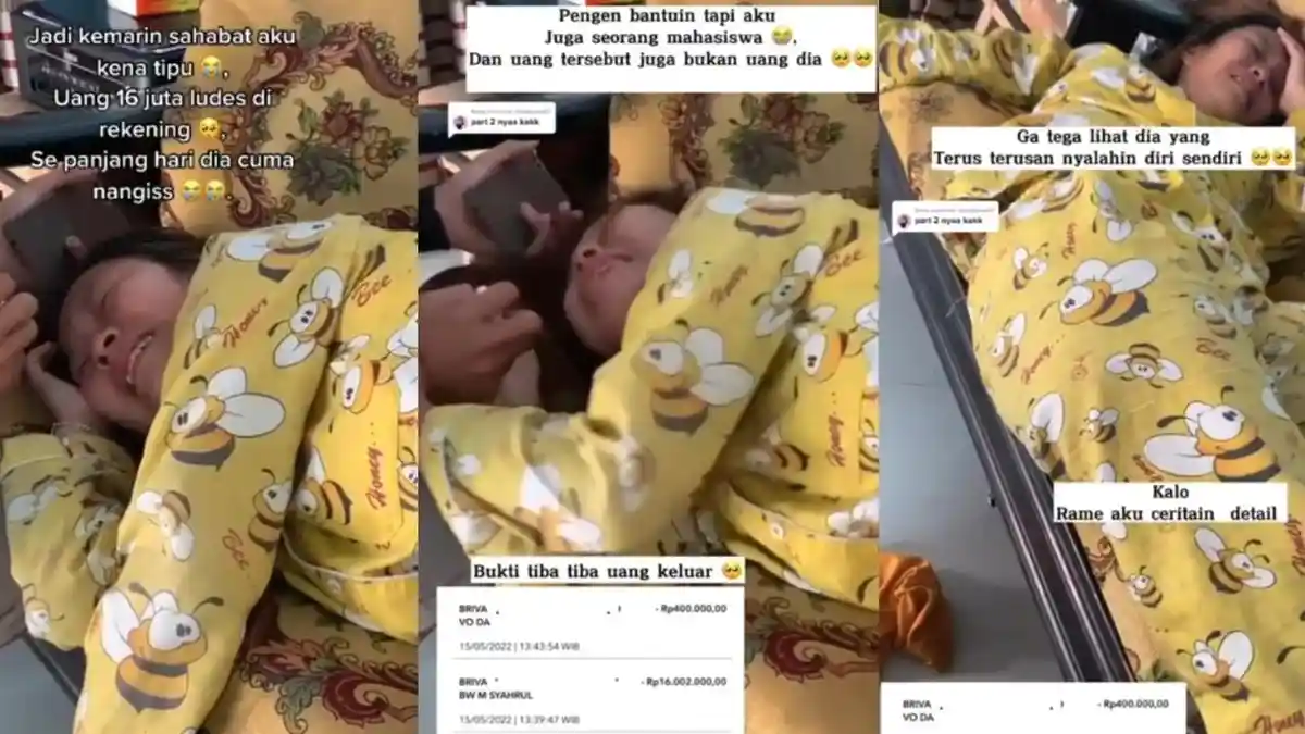 Viral Wanita Menangis karena Tertipu, Uang Rp 16 Juta Raib