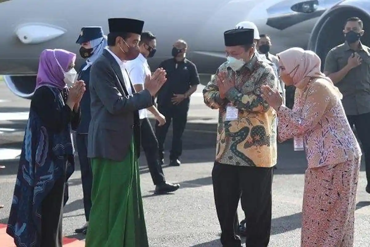 Jokowi dan Maruf Buka Muktamar NU di Lampung