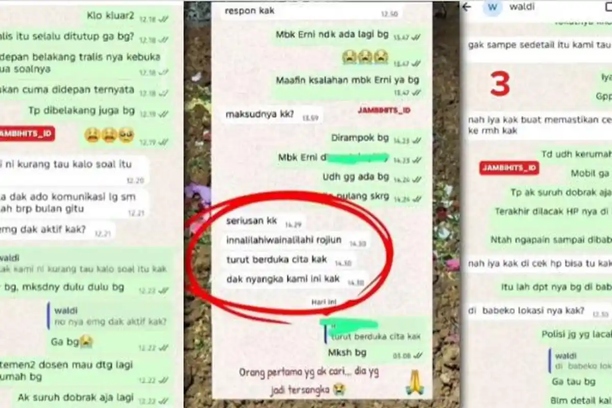 Miris! Bripda Waldi Pura-pura Kaget Usai Bunuh Dosen di Jambi, Ucap Turut Berduka ke Adik Korban